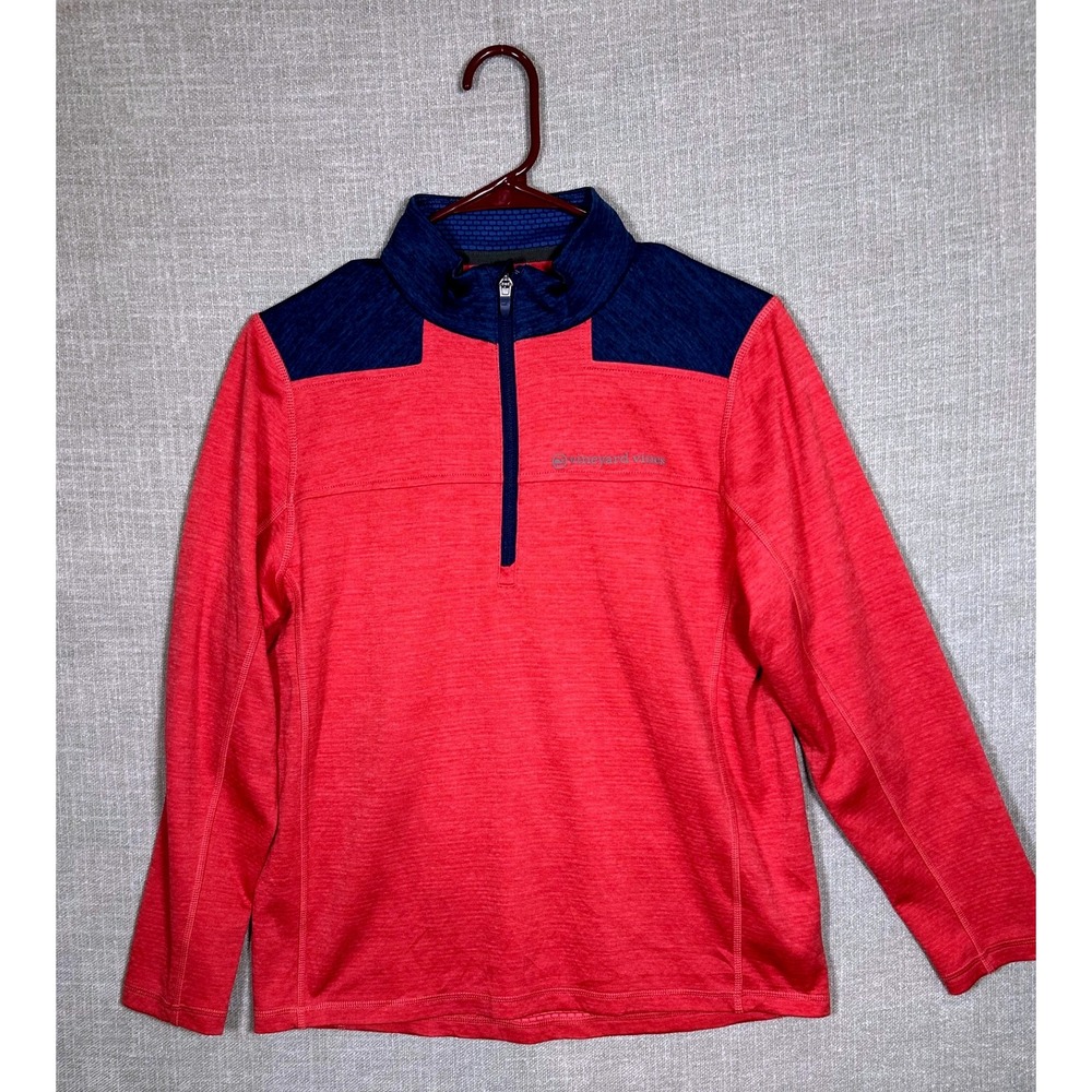 Vineyard Vines Performance Quarter Zip Pullover Top Women's L Athletic